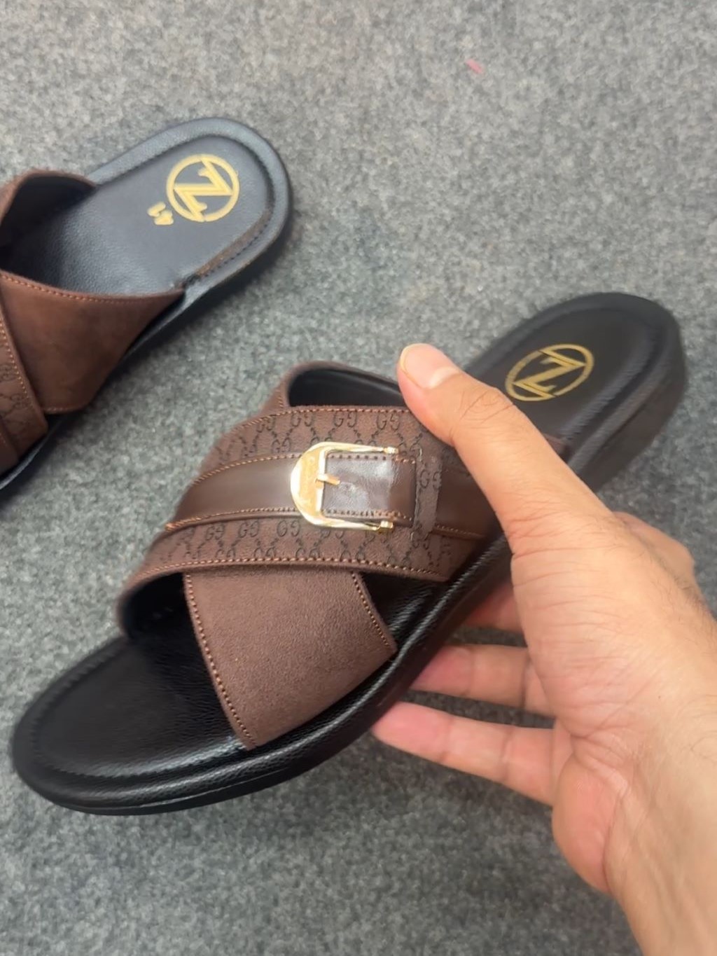 LegsImg2 Crafted Handmade Leather Sandal (S103) - Image 1